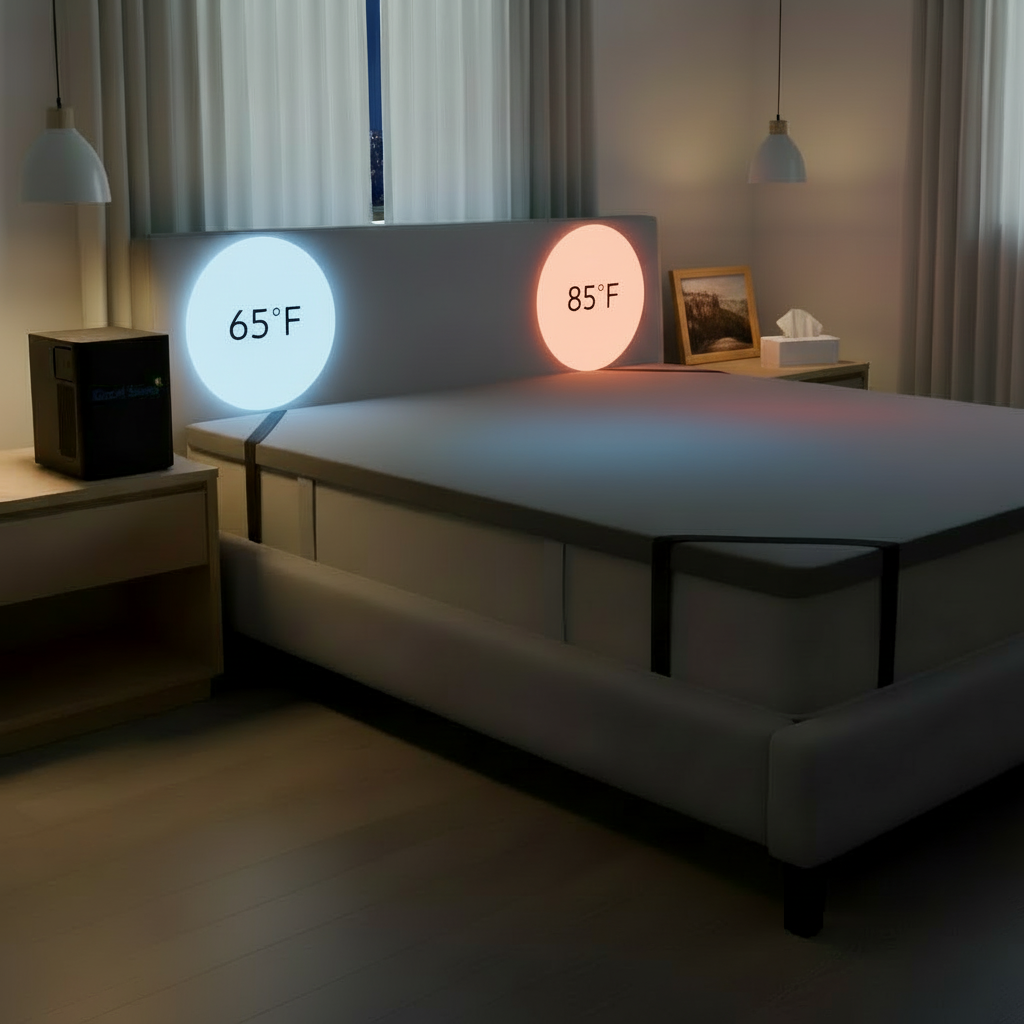 temperature controlled mattress topper smart bed system